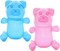 4E's Novelty 2 Pack Inflatable Gummy Bears - 24'' Large Fun Gummy Bear Party Decorations, Colorful Gummy Bear Decor, Perfect Gummy Bear Party Favors